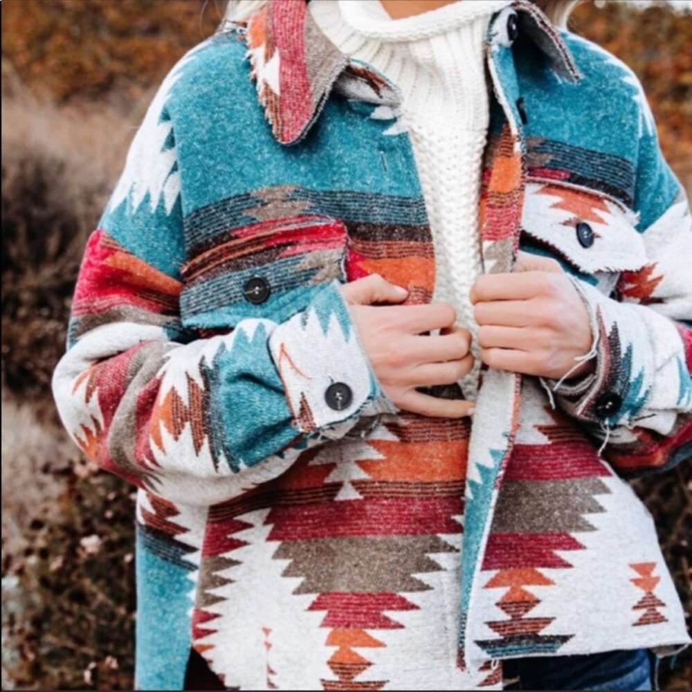#19 New! Aztec Yellowstone Distressed Flannel - Picture 3 of 8